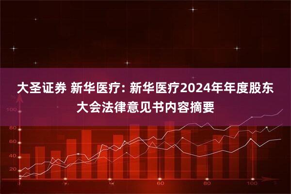 大圣证券 新华医疗: 新华医疗2024年年度股东大会法律意见书内容摘要